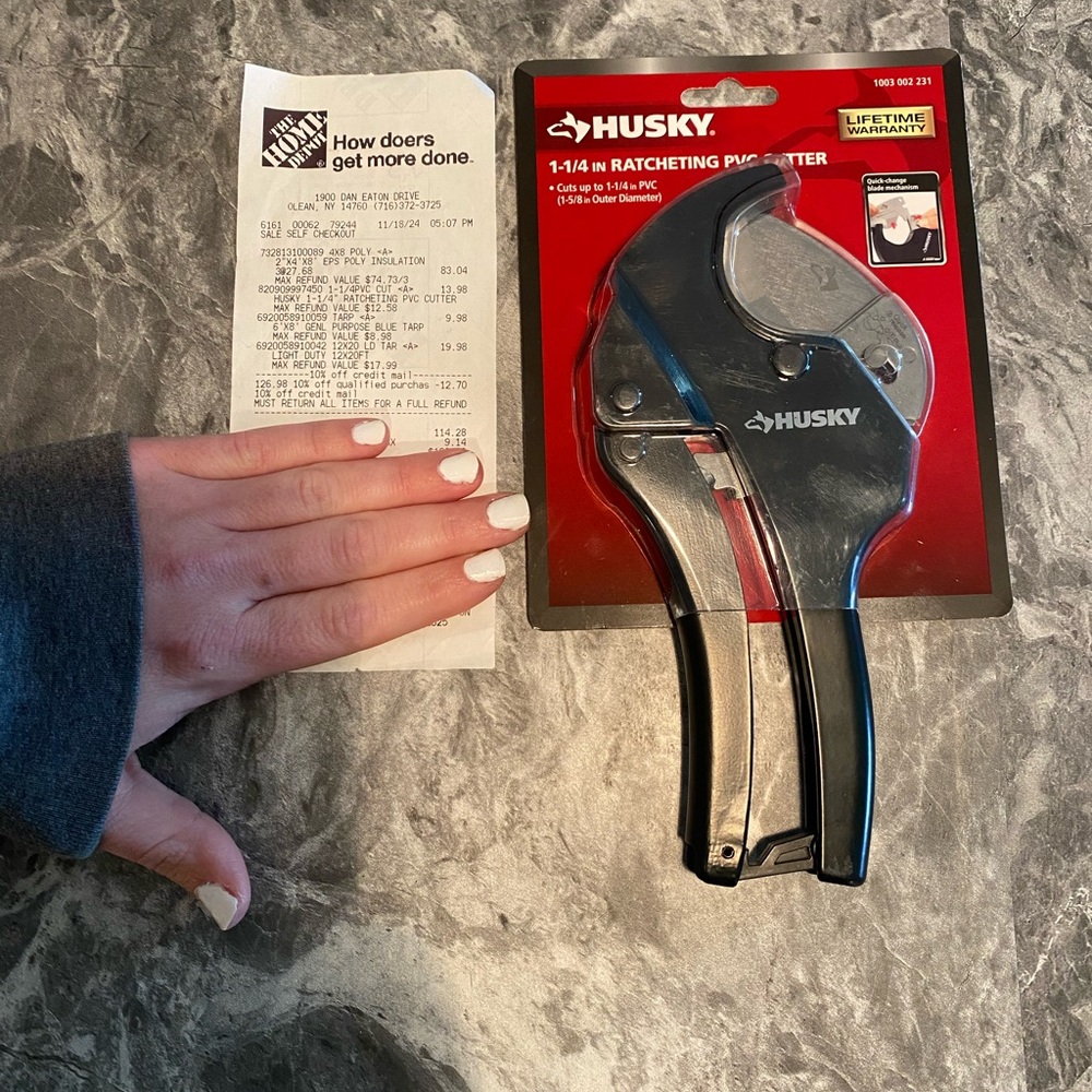 ✨NWT✨Husky Ratcheting PVC Cutter - Picture 4 of 4